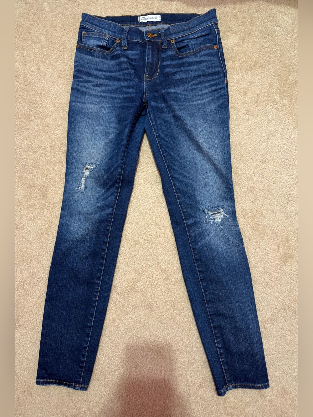 Madewell Skinny Skinny Distressed Jeans - Size 27